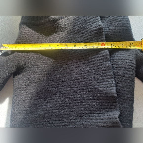 All Saints Black Ribbed Women's Knit Sweater - Picture 5 of 11